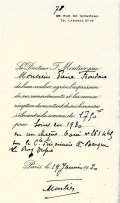 Note d'honoraires du docteur François Moutier,  19 janvier 1930  (Archives d'Arcachon)