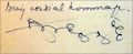 La signature curieuse de l'auteur, en 1937