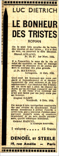 Micromégas,  10 novembre 1936
