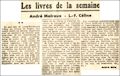 L'OEuvre,  2 janvier 1938