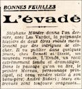 L'OEuvre,  3 novembre 1931