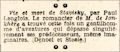 L'OEuvre,  30 janvier 1934