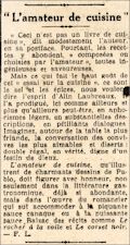 L'OEuvre,  31 mars 1931