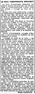 La Petite Gironde,  8 décembre 1932