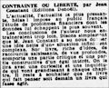 La Petite Gironde,  11 janvier 1939