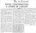 Le Petit Journal,  15 août 1937