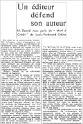Le Petit Parisien,  4 août 1936