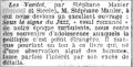 Le Petit Parisien,  7 octobre 1930