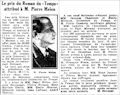 Le Petit Parisien,  22 décembre 1932