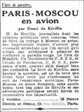 Le Petit Parisien,  23 novembre 1934
