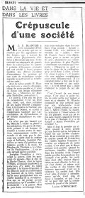 La Presse,  22 octobre 1934