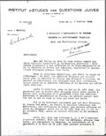 Lettre à F. de Brinon,  5 janvier 1942 (1ère partie) [CDJC]