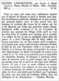 La Quinzaine critique des livres et des revues, 25 octobre 1931