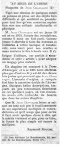 La Revue du Plateau Central,  novembre 1938