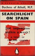 Couverture de l'édition originale anglaise,  juin 1938