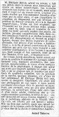Le Temps,  21 janvier 1932