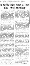 La Voix du combattant,  21 mai 1938