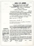 Notification du Bureau des amendes, 12 décembre 1939